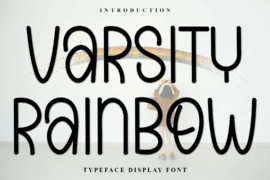 Varsity Rainbow Font