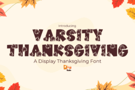 Varsity Thanksgiving Font