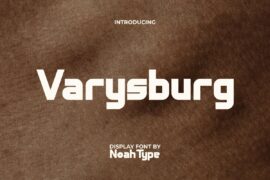 Varysburg Demo Font