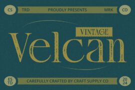Velcan Vintage Demo Font