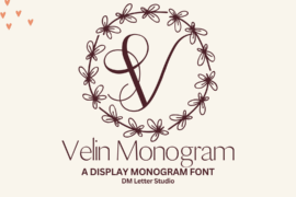 Velin Monogram Font