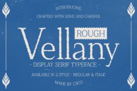 Vellany Rough Demo Font