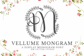 Vellume Monogram Font