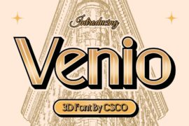 Venio 3D Demo Font