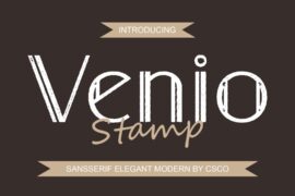 Venio Stamp Demo Font