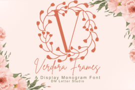 Verdora Frames Monogram Font