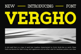 VERGHO Font Family