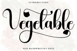 Vetegable Font