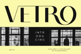Vetro DEMO Font