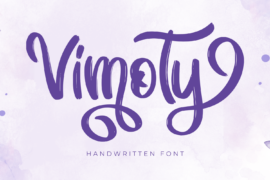 Vimoty – Personal Use Font