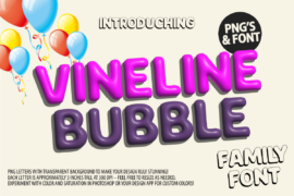 Vineline Bubble Font