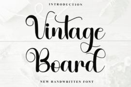 Vintage Board Font