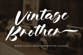 Vintage Brother – Personal use Font