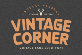 Vintage Corner Font