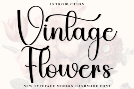 Vintage Flowers Font