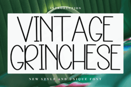 Vintage Grinchese Font