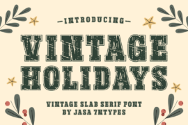 Vintage Holidays Font