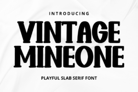 Vintage Mineone Font