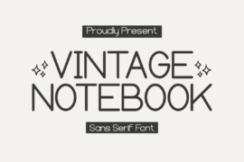 Vintage Notebook Font