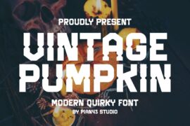 Vintage Pumpkin Font