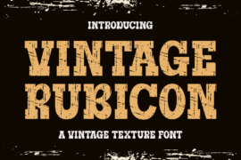 Vintage Rubicon Font