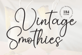 Vintage Smothies Font