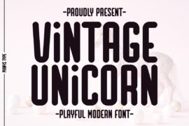 Vintage Unicorn Font