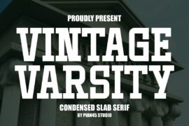 Vintage Varsity Font