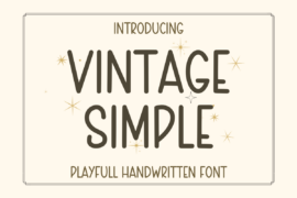 VintageSimple Font