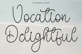 Vocation Delightful Font