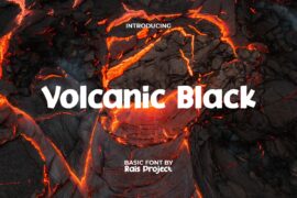 VolcanicBlackDemo Font