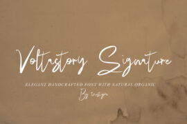Voltastory Signature Font