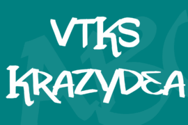 VTKS Krazydea Font