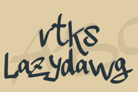vtks Lazydawg Font