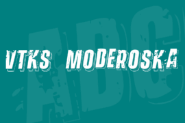 Vtks-Moderoska Font