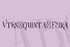 Vtks-Quinta-Feira Font