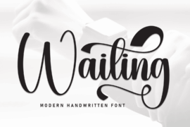 Waiting Font