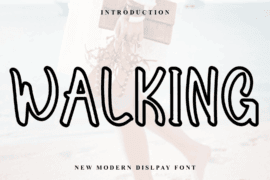 Walking Font