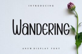 WANDERING Font