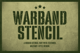 Warband Stencil Font Family
