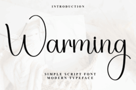 Warming Font