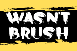 Wasnt Brush Demo Font