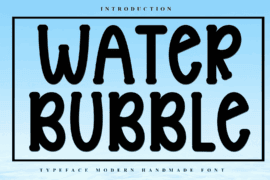 Water Bubble Font
