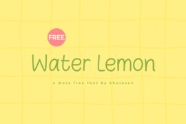 Water Lemon Font