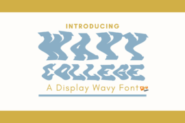 Wavy College Font
