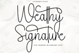 Wealthy Signature Font