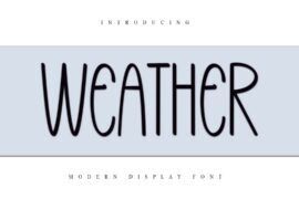 WEATHER Font