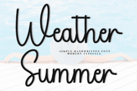 Weather Summer Font