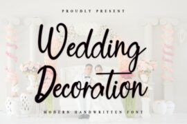 Wedding Decoration Font