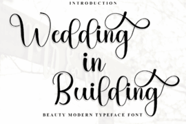 Wedding In Building Font